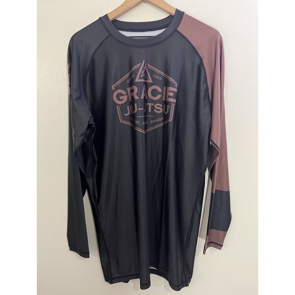 Gracie Barra MMM Jiu Jitsu BJJ Training Rank Shirt 4XL Rash Guard Competition - Picture 2 of 11